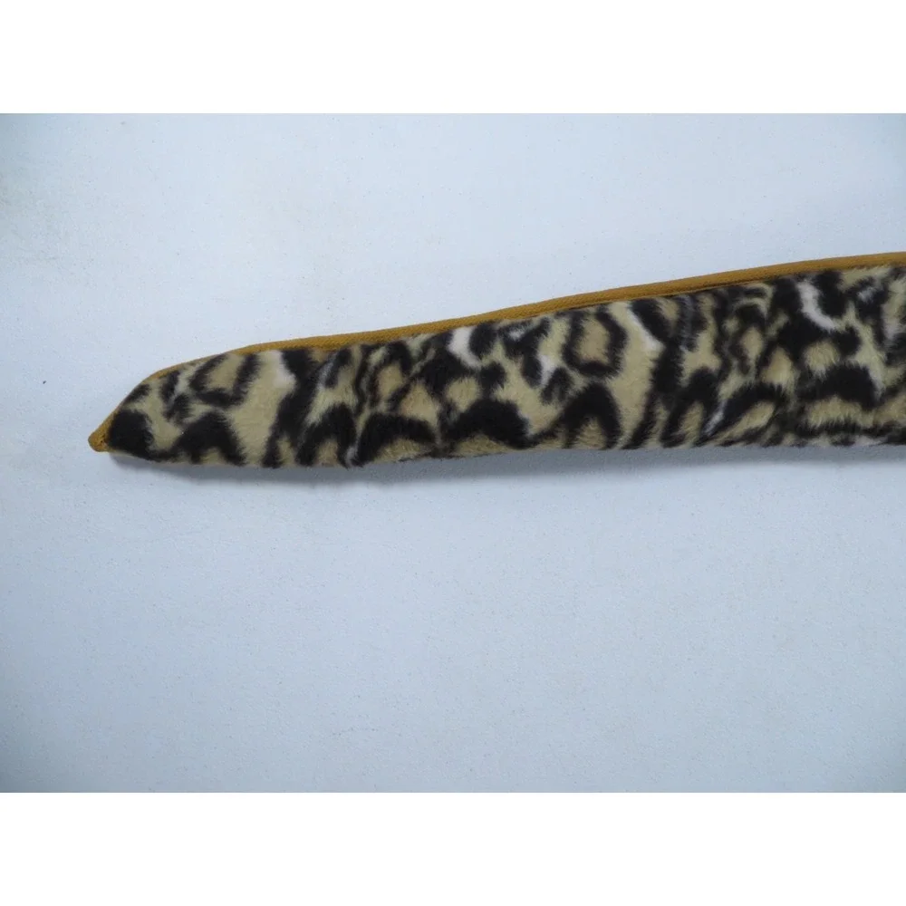 Vintage Leopard Print Fleece Purple‎ Satin Lined Rifle Shotgun Sock Case Bag 52